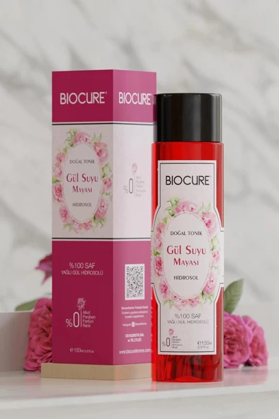 Biocure Gül Suyu Mayası Gül Hidrosolü - Aydınlatıcı Ve Gözenek Sıkılaştırıcı Tonik 150 Ml - 2