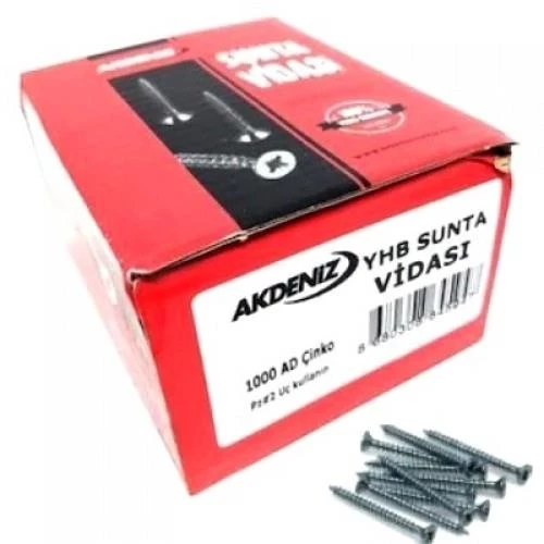 Akdeniz Sunta Vidası (Paket)  4x35mm - 500lü