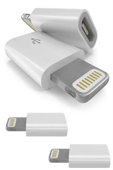 Usb Dönüştürücü Adaptör OTG Aparat  Apple iPhone / iPad MicroUsb Dönüştürücü Adaptör