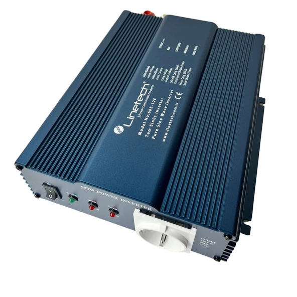 Linetech 12V 600W Tam Sinüs Inverter - 12