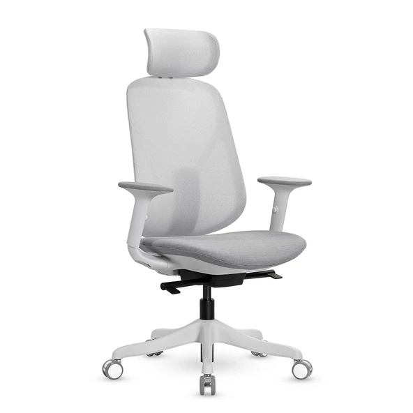 xDrive XD-1004-Fileli Başlıklı Çalışma Koltuğu Gri - 4