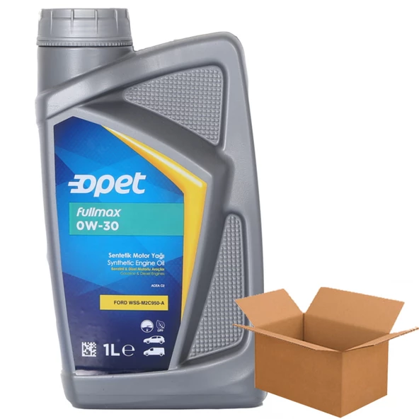 Opet Fullmax 0W-30 Sentetik Motor Yağı 12 x 1 Litre (1 Koli)