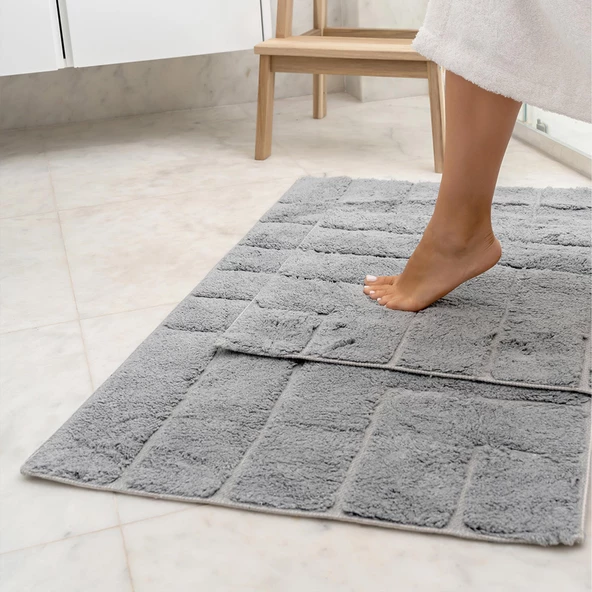 Soley | Aurora | Pamuklu 2’li Banyo Halısı Seti - 11