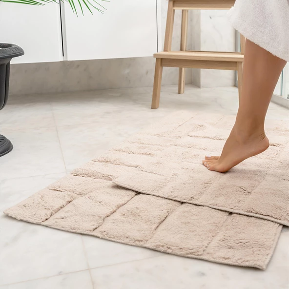 Soley | Aurora | Pamuklu 2’li Banyo Halısı Seti - 5