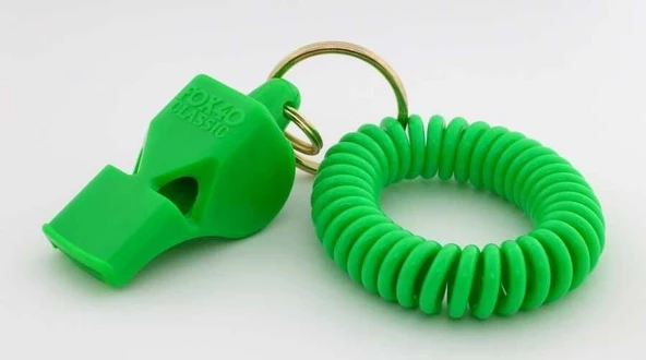 Fox 40 Classic Safety Neon Yeşil-Bileklikli Düdük 9935-1400 - 2