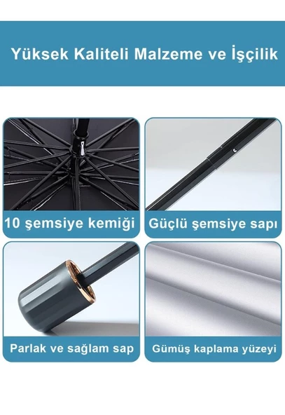 Oto Araç İçi Ön Cam Şemsiyesi  Güneşlik Gölgelik Tüm Binek Araçlar İçin GüneşlİK - 5