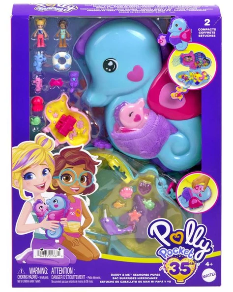 Polly Pocket Compact Daddy & Me Denizatı Çanta Oyun Seti HWP03