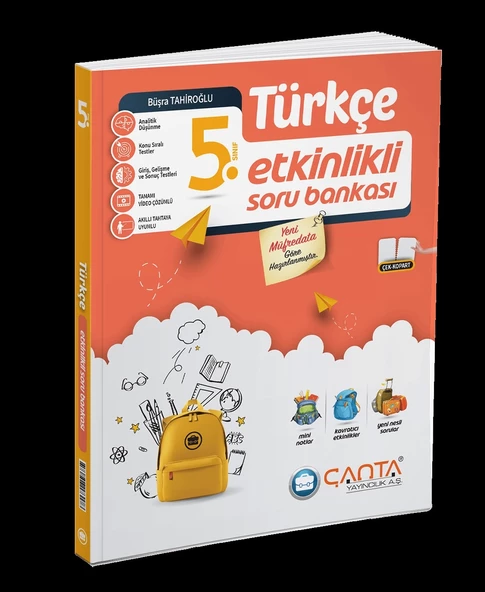 Çanta Yayınları 5.Sınıf Türkçe Etkinlikli Kazanım Soru Bankası