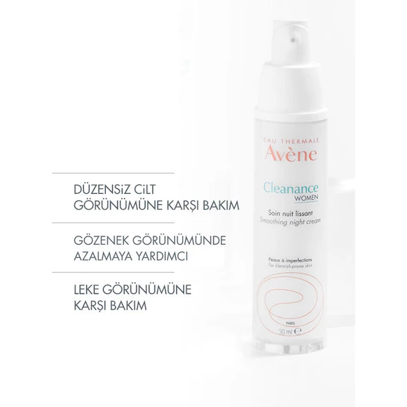 Avene Cleanance Woman Düzensiz Ciltler İçin Gece Bakım Kremi 30 ml - 5