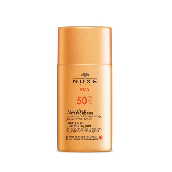 Nuxe Sun Güneş Koruyucu Hafif Dokulu Yüz Kremi Spf 50 50 Ml