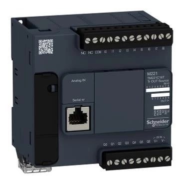 Schneider Electric TM221C16T, kontrolör M221 16 GÇ transistör PNP
