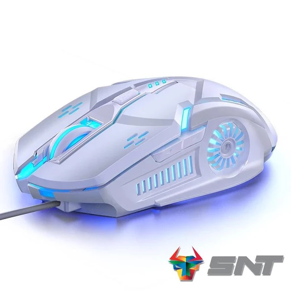 Snt GM-KBH01 Gaming Klavye Mouse Kulaklık Set Beyaz - 4