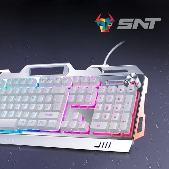 Snt GM-KBH01 Gaming Klavye Mouse Kulaklık Set Beyaz - 3