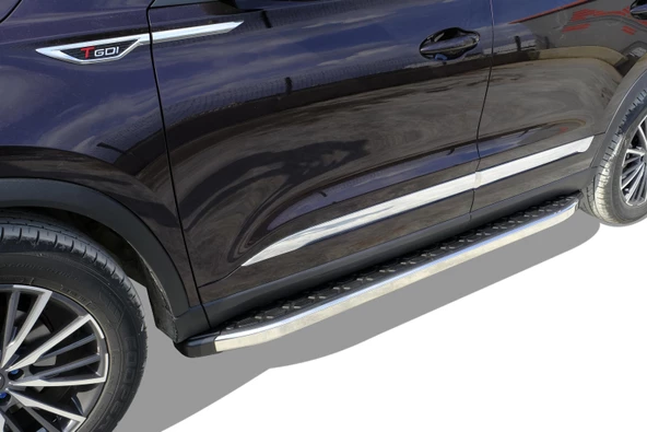 MG ZS 2021 2022 2023 2024 2025 ARACA ÖZEL BLACKLİNE YAN BASAMAKLIK - Resim 2