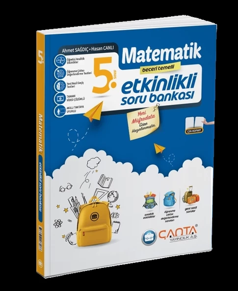 Çanta Yayınları 5. Sınıf Matematik Etkinlikli Kazanım Sıralı Soru Bankası