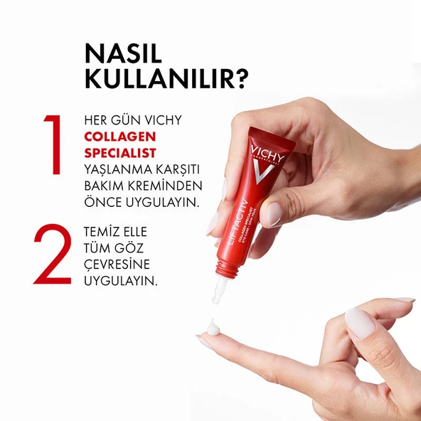 Vichy Liftactiv Collagen Specialist Yaşlanma Belirtilerine Karşı Göz Bakım Kremi 15 ml - 3