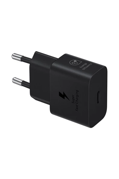 Samsung T2510N Type C Hızlı Şarj Adaptörü (25W Kablosuz) - Siyah EP-T2510NBEGWW