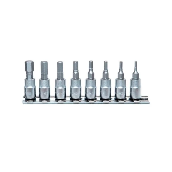 Nt Tools 8 Parça 1/4" Allen Lokma Seti S2 Çeliği NCSET14AL