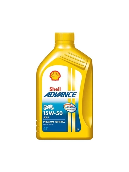 Shell Advance AX5 4T 15W-50 Motor Yağı 1 Litre