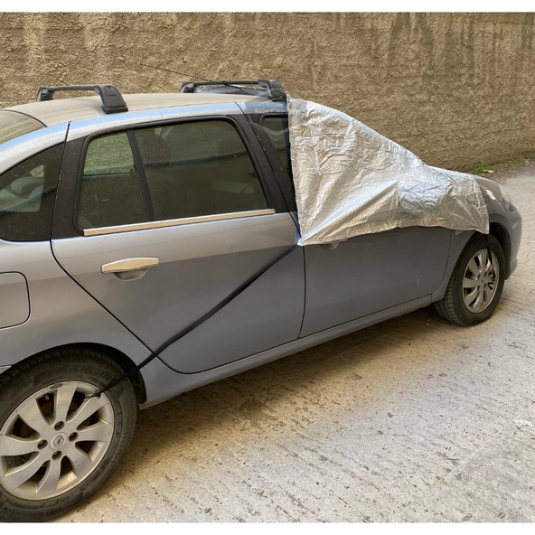 Her Araca Uygun Ön ve Yan Cam Brandası Aynalara Geçme Çadır Araç Camı Buzlanma Önleyici Ve Koruyucu Branda Cam Üstü Kar Örtüsü Buz Brandası Güneş Önleyici Su Geçirmez - 7