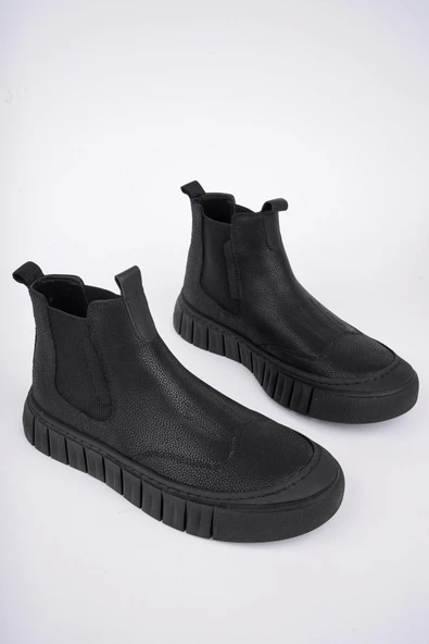 Muggo RUSH Garantili Hakiki Deri Kalın Taban Erkek Casual Bot - 10