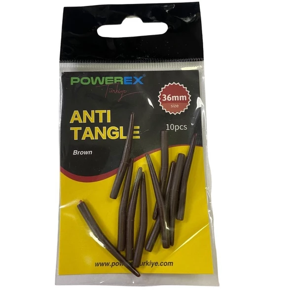 Powerex Dolaşma Önleyici Anti Tangle Kahverengi Elastik Hortum 36 mm 10 Adet