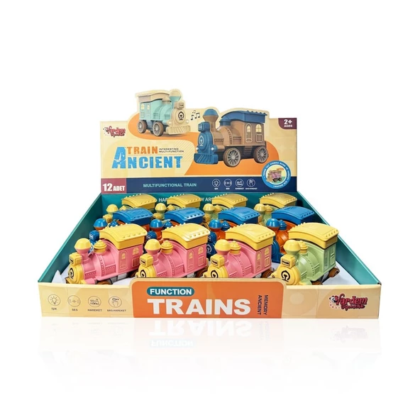 Mini Macera! Işıklı ve Müzikli Bas Gitsin Bebek Treni - 4