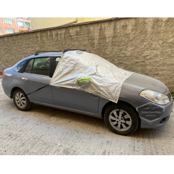 Her Araca Uygun Ön ve Yan Cam Brandası Aynalara Geçme Çadır Araç Camı Buzlanma Önleyici Ve Koruyucu Branda Cam Üstü Kar Örtüsü Buz Brandası Güneş Önleyici Su Geçirmez - 4