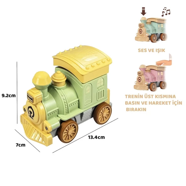 Mini Macera! Işıklı ve Müzikli Bas Gitsin Bebek Treni - 2