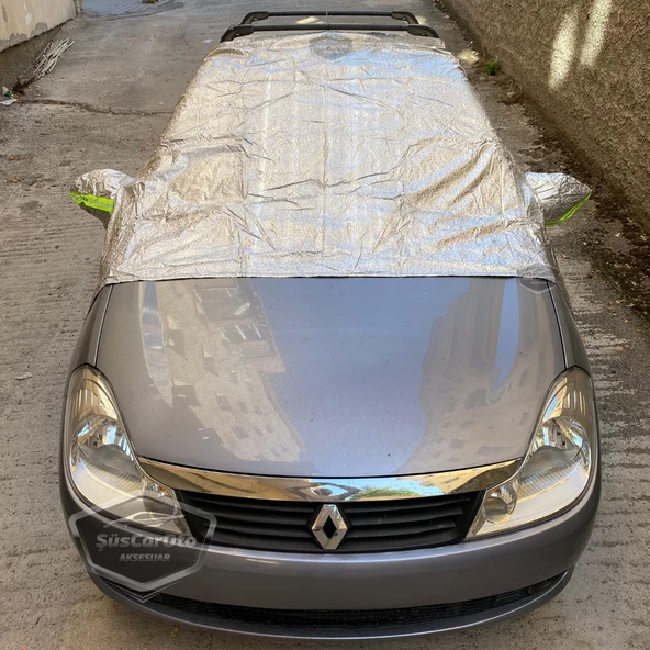 Her Araca Uygun Ön ve Yan Cam Brandası Aynalara Geçme Çadır Araç Camı Buzlanma Önleyici Ve Koruyucu Branda Cam Üstü Kar Örtüsü Buz Brandası Güneş Önleyici Su Geçirmez - 2