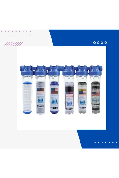 Daire Girişi Su Arıtma Cihazı - Delüx 6'lı Filtrasyon Sistemi ürün görseli