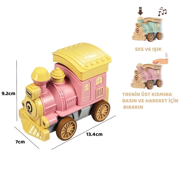 Mini Macera! Işıklı ve Müzikli Bas Gitsin Bebek Treni - 3