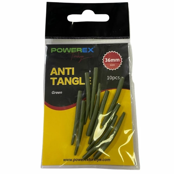 Powerex Dolaşma Önleyici Anti Tangle Haki Elastik Hortum 36 mm 10 Adet