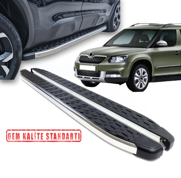 YETİ 2009 2010 2011 2012 2013 2014 2015 2016 2017 ARACA ÖZEL BLACKLİNE YAN BASAMAK ürün görseli 1
