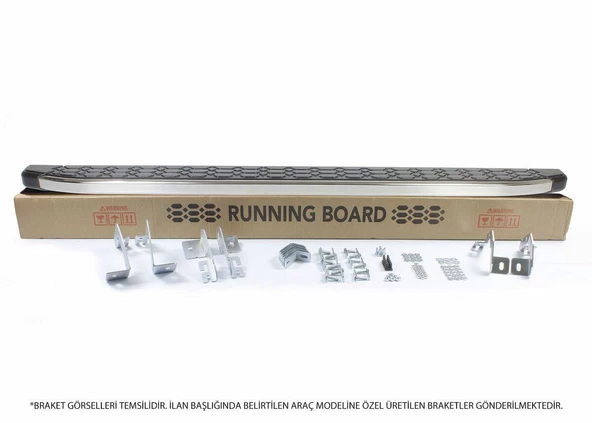 YETİ 2009 2010 2011 2012 2013 2014 2015 2016 2017 ARACA ÖZEL BLACKLİNE YAN BASAMAK - Resim 8