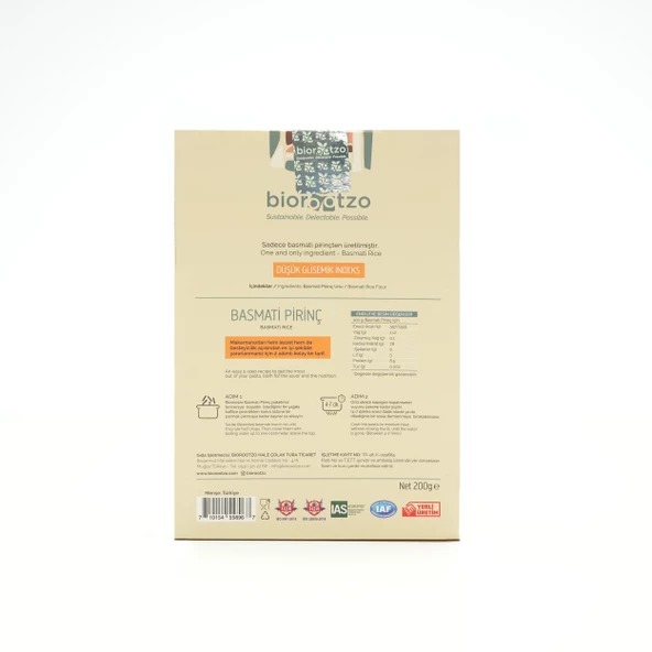 Biorootzo Artizan Bronz Kalıp  Glütensiz Vegan Basmati Pirinç Casarecce 6 Paket x 200 g Avantajlı Paket - 4