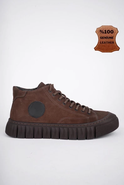 Muggo KAPOOR Garantili Bağcıklı Fermuarlı Hakiki Deri Kaymaz Taban Erkek Casual Bot - 8