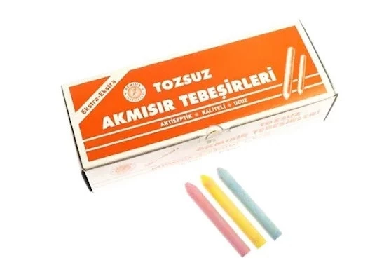 Akmısır Tebeşir Tozsuz 100 Lü Renkli