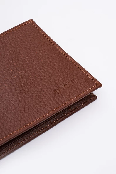 Fossil Hakiki Gerçek Deri Erkek Cüzdan Taba 8105 - Resim 3