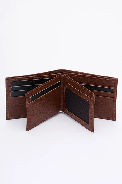 Fossil Hakiki Gerçek Deri Erkek Cüzdan Taba 8105 - Resim 4