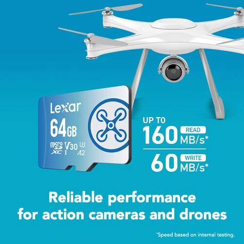 Lexar Fly 64GB Micro SD 160MB/60Mbs 4K V30 Hafıza Kartı - 3