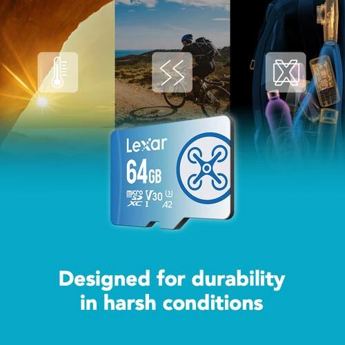 Lexar Fly 64GB Micro SD 160MB/60Mbs 4K V30 Hafıza Kartı - 2