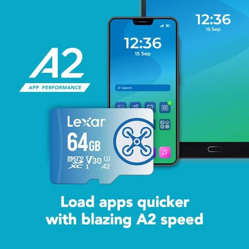 Lexar Fly 64GB Micro SD 160MB/60Mbs 4K V30 Hafıza Kartı - 6