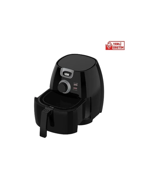 SEM Aircook Hava Fritöz Akıllı Yağsız Kızartma Sıcak Airfryer SC301 - 3