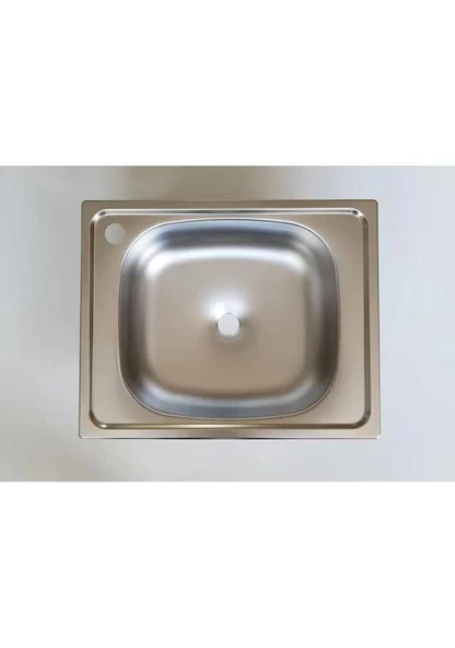 SİNKON Paslanmaz Krom Çelik Eviye 40x50 Sifon Dahildir Sol Delikli - 3