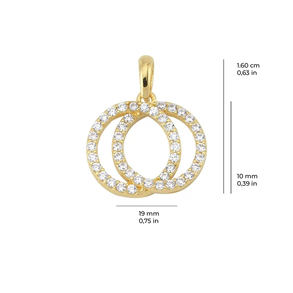 14 Ayar Altın Yuvarlak Kolye Ucu 1,47 gr - Resim 2