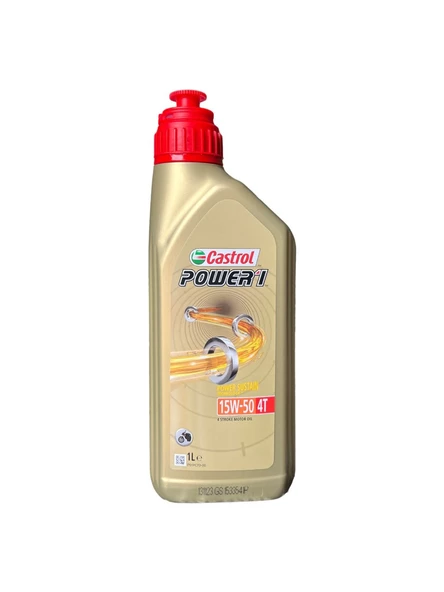 Castrol Power1 4t 15W-50 1 Litre Motor Yağı (Üretim Yılı 2024)