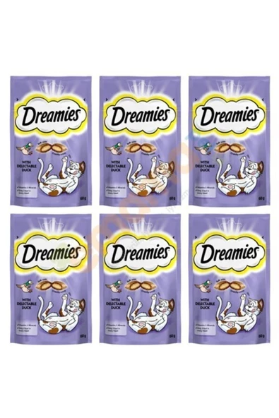 Dreamies Ördekli Kedi Ödülü 60 gr X 6 Adet