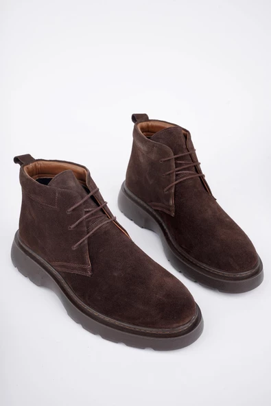 Muggo HENRY Garantili Bağcıklı Hakiki Deri Rahat Taban Erkek Chelsea Bot - 11