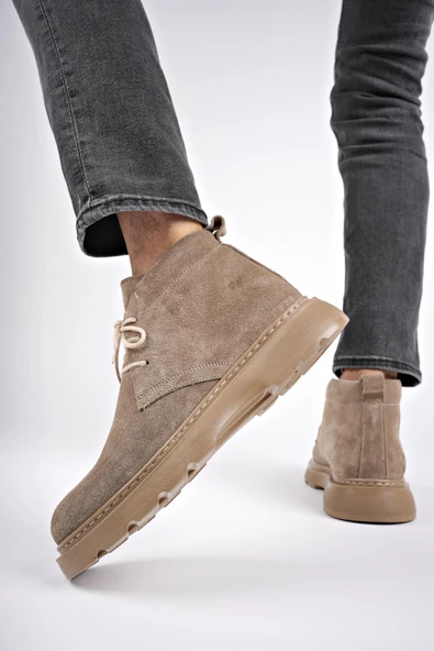 Muggo HENRY Garantili Bağcıklı Hakiki Deri Rahat Taban Erkek Chelsea Bot - 6